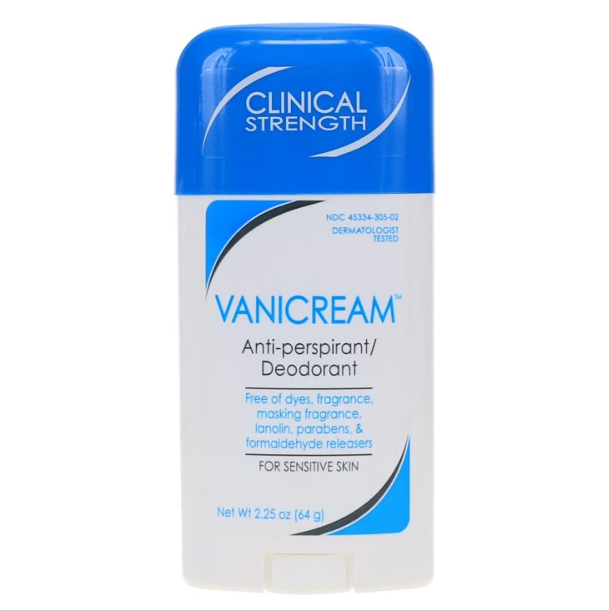 Vanicream Anti-Perspirant Deodorant Clinical Strength Sensitive Skin - 2.25 oz, Pack of 5 Beauty and Personal Care Vanicream