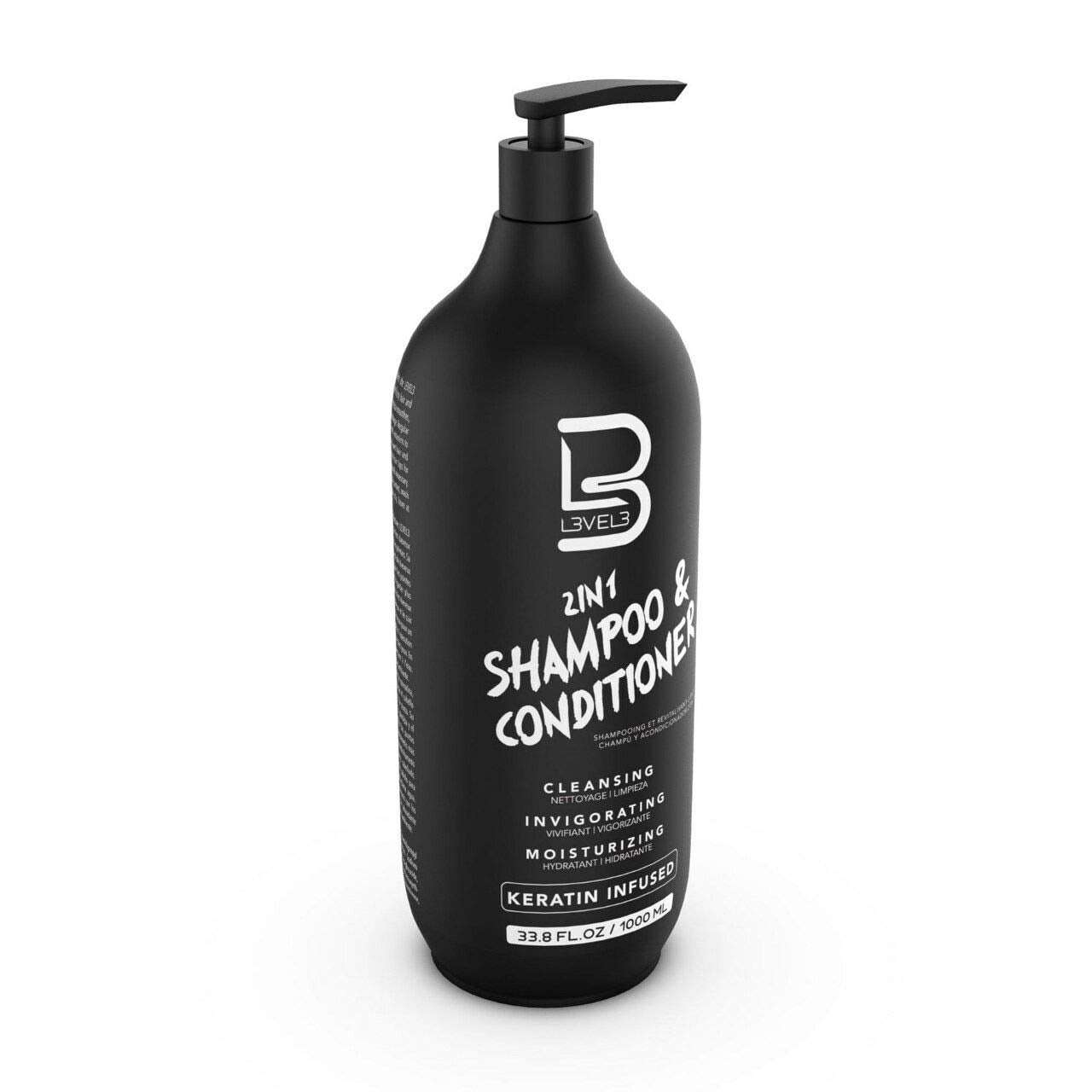 L3 Two in One Shampoo and Conditioner - Smooths and Strengthens Hair - Improves Shine and Tames Frizzy Hair - 33.8 Fl Oz Beauty & Personal Care L3