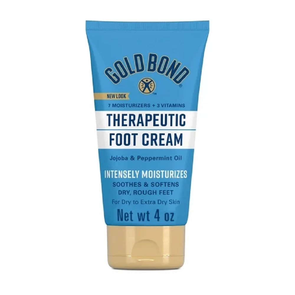 Gold Bond Therapeutic Foot Cream, Jojoba & Peppermint Oil, 4 Oz (Pack of 6) - Presentation May Vary. Beauty & Personal Care Gold Bond