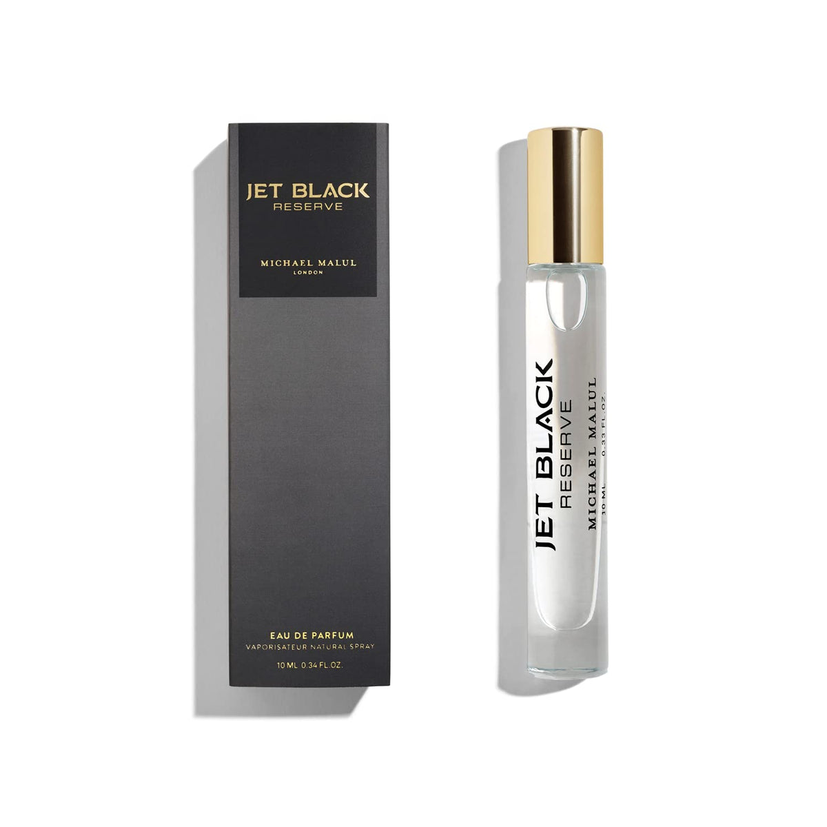 Michael Malul Jet Black Reserve Eau de Parfum for Men - 10ml Travel Size Beauty & Personal Care Michael Malul
