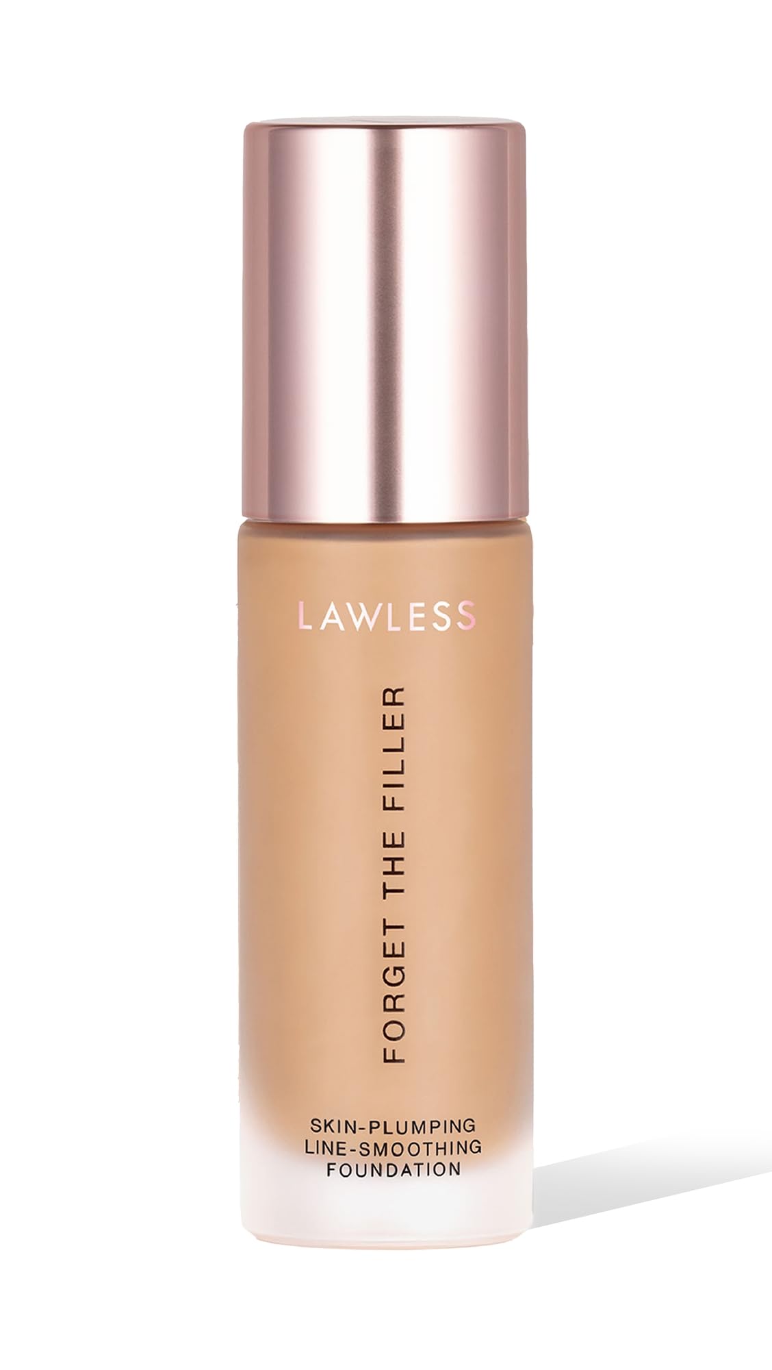 LAWLESS Women's Forget the Filler Skin-Plumping Line-Smoothing Foundation, 11M, medium with warm-golden undertones, 1.0 Ounce
