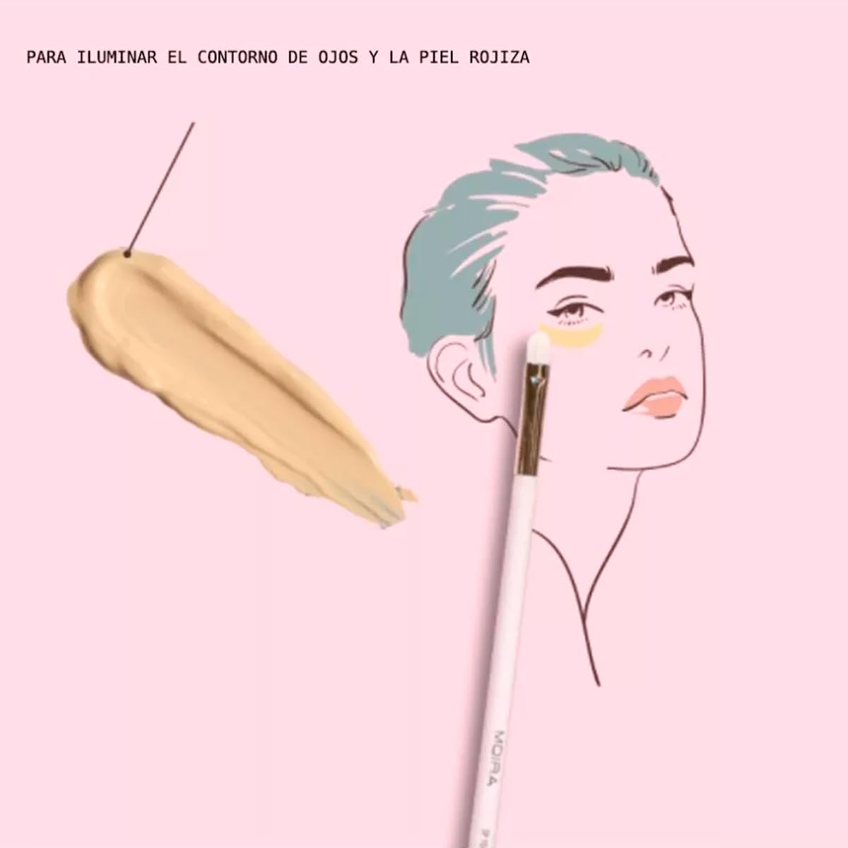 Lavish Color Correcting Concealer (104, BANANA SMOOTHIE) Beauty & Personal Care Moira