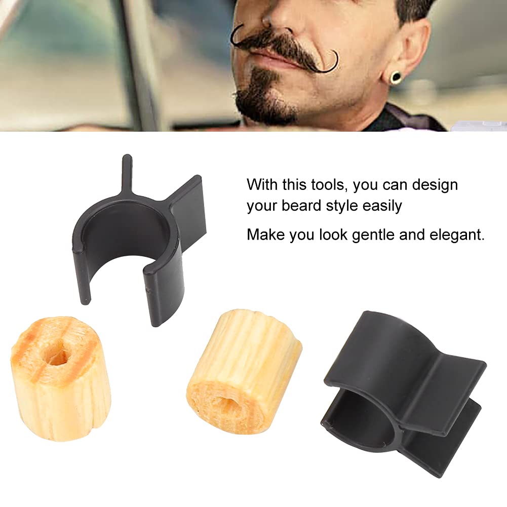 Moustache Training Wheel Handlebar - Stainless Steel Beard Shaping Template for Men, Mustache Styling Guide Tool with Adjustable Fit, Precision Beauty and Personal Care YUYTE