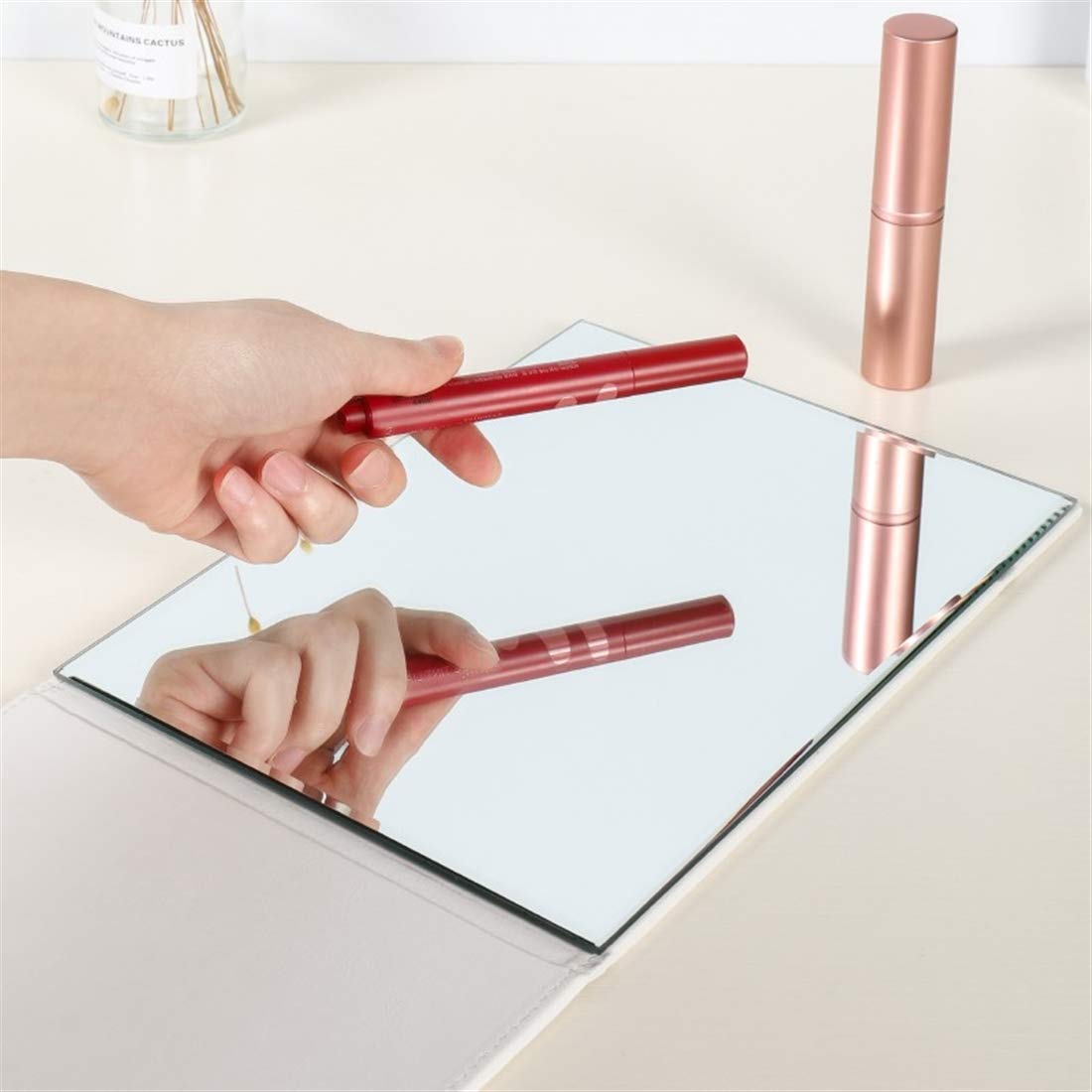 Zcooooool Large Portable Super HD Mirror - Multi Stand Angle Hand Free/Handheld/Tabletop Foldable 10x7 Inch Beauty & Personal Care Zcooooool