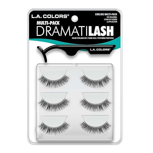 L.A. COLORS Dramatilash Multi Pack Eyelash Kit, Multi Pack CBEL952A Beauty & Personal Care L.A. COLORS