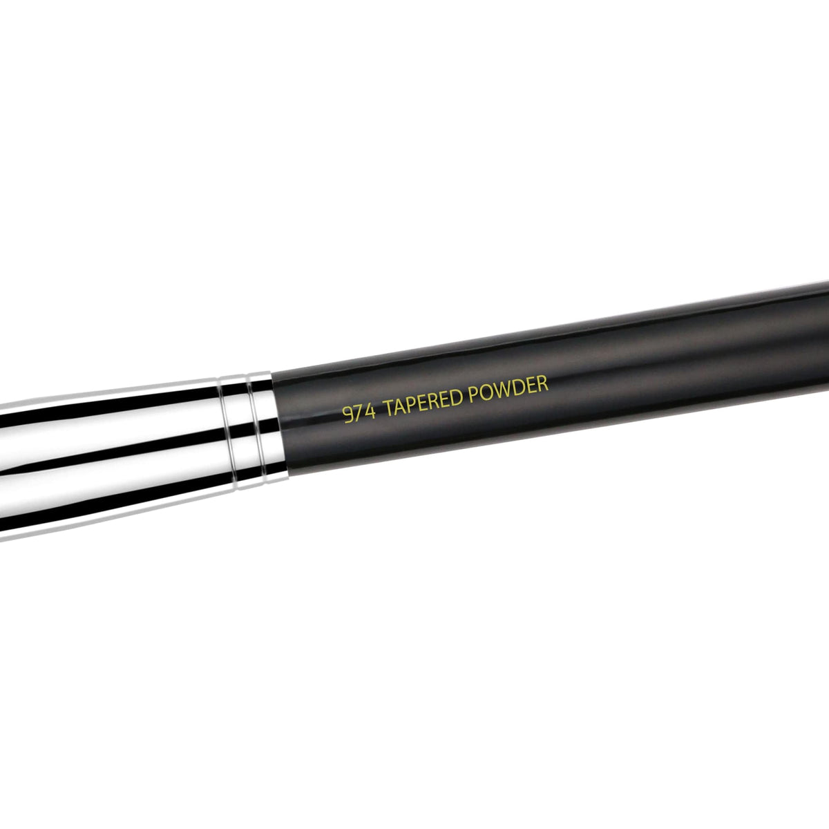 Bdellium Tools Professional Makeup Brush - Maestro Series 974 Tapered Powder - With Mix of Soft Synthetic & Natural Fibers, For Sculpt & Shape (Black