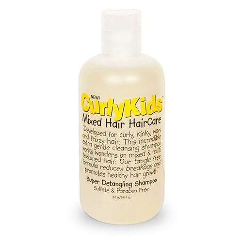 CurlyKids Mixed Haircare Super Detangling Shampoo, Yellow, 8 Fl Oz Beauty & Personal Care CurlyKids