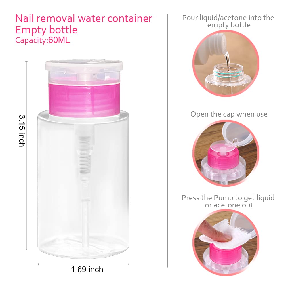 Gel Nail Polish Remover Tools Kit Acetone Acrylic Nails Tool Sets, With Nail Clips, Wipes, Cutter, Pump, Nail Buffer Shiner Files, Brush Beauty & Personal Care ROFROX