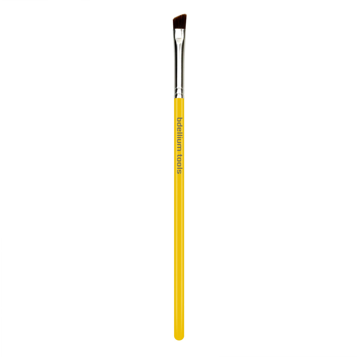 Bdellium Tools Professional Makeup Brush - Studio Series 763 Angled Brow - With Mix of Soft Synthetic & Natural Fibers, For Defining Eyebrows (Yellow