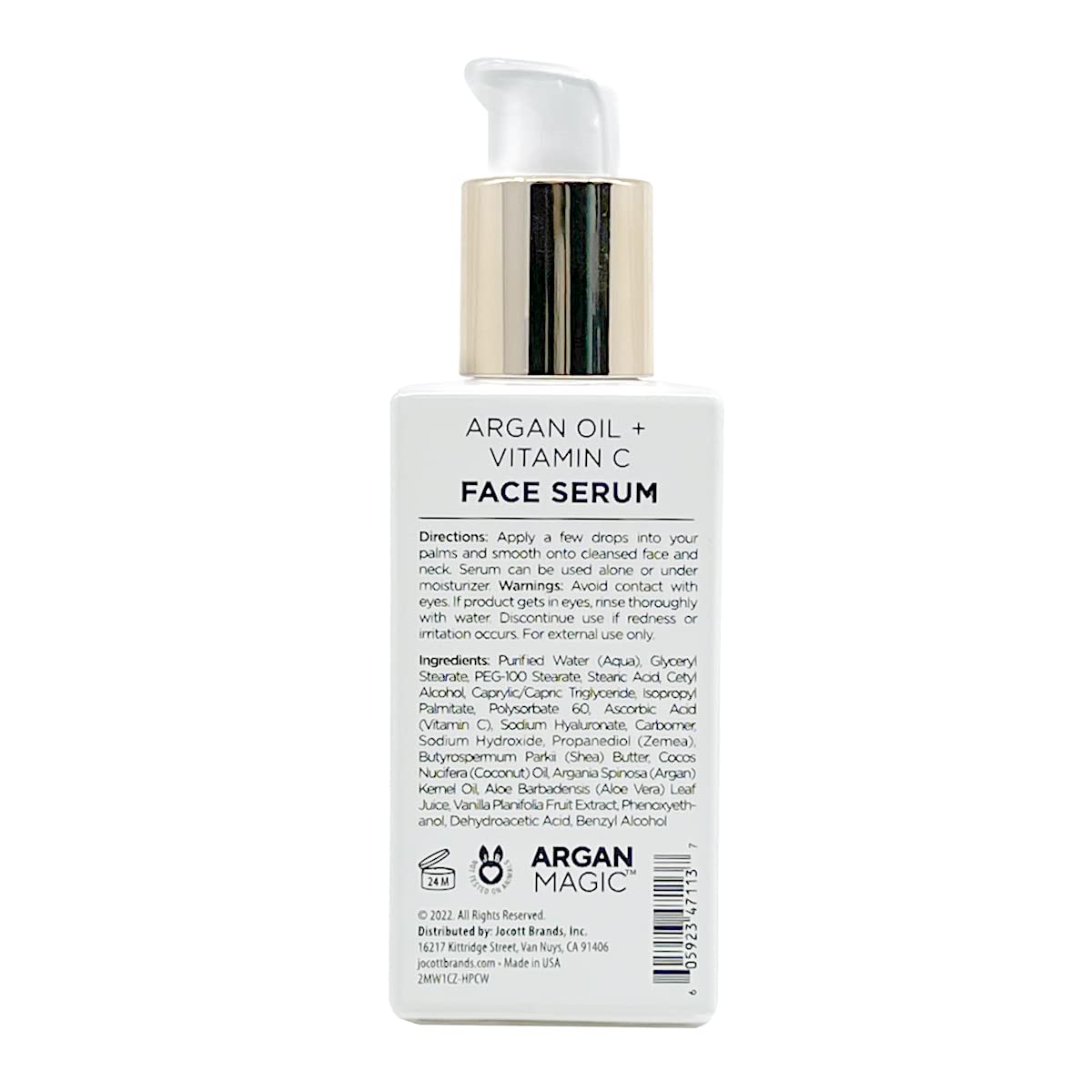 Argan Magic Brighten Face Serum with Vitamin C & Argan Oil - Hydrating & Brightening Formula | Reduce Dark Spots, Fine Lines, & Wrinkles (2 oz) Beauty & Personal Care Argan Magic