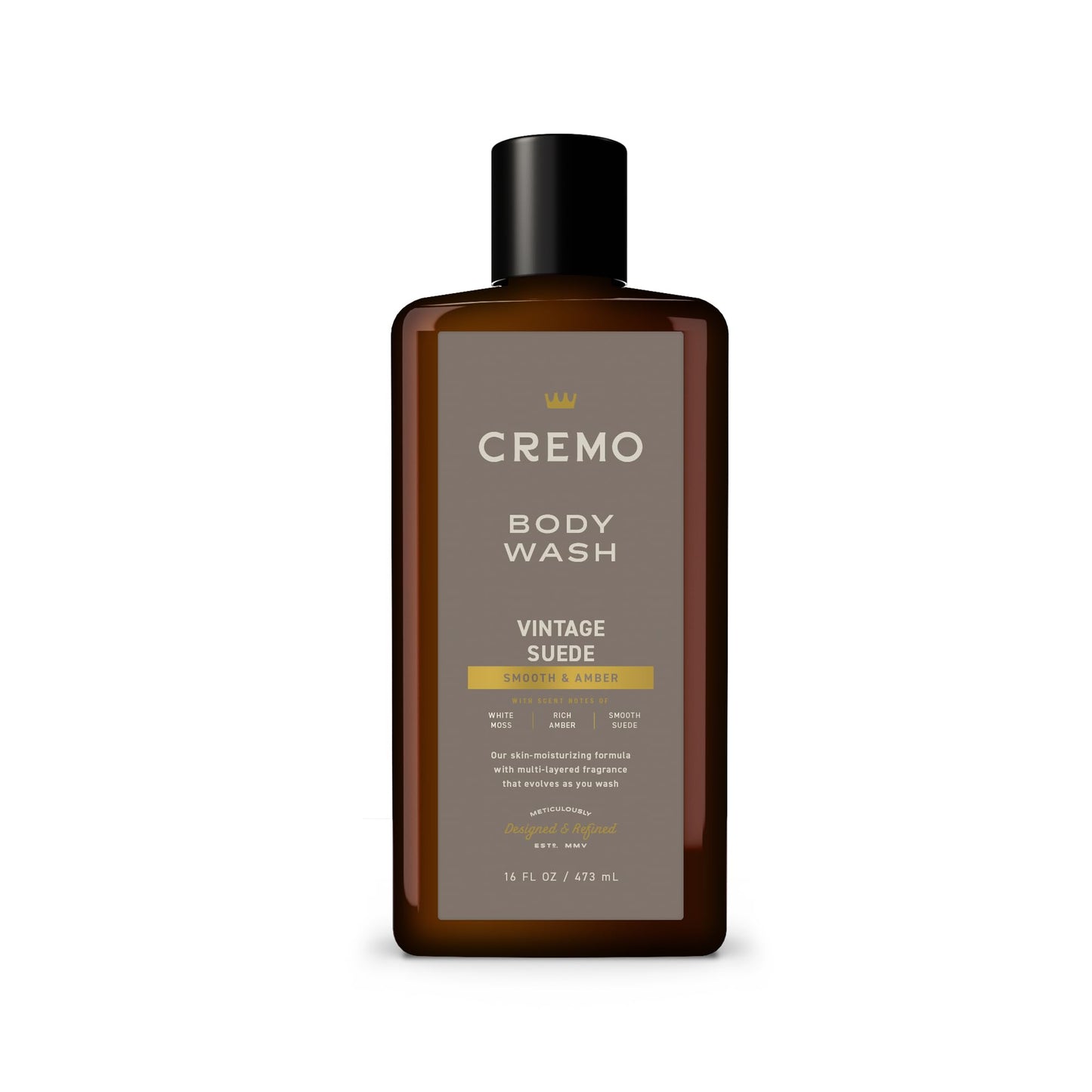 Cremo Body Wash for Men, Rich-Lathering Vintage Suede, 16 Fl Oz Beauty & Personal Care Cremo
