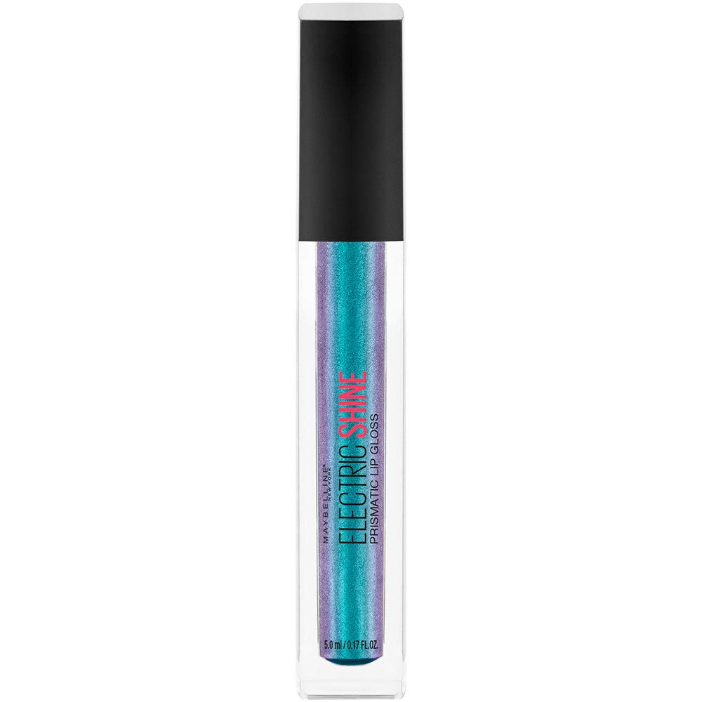 Maybelline New York Lip Studio Electric Shine Prismatic Lip Gloss Makeup, Electric Blue, 0.17 fl. oz. Beauty & Personal Care MAYBELLINE