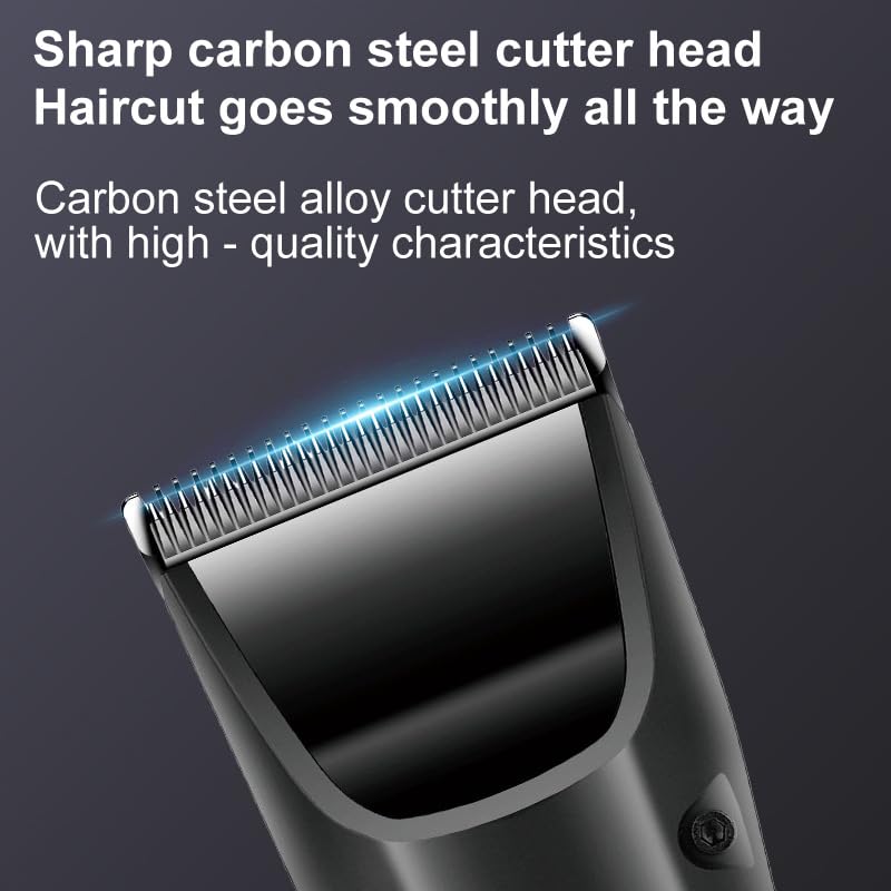 Cordless Hair Clippers for Men High Speed Motor with Stainless Steel Blades, Barber Kit with LCD Display,Salon Grade Cutting Set for Barbers Beauty and Personal Care QDKVTNDJZ
