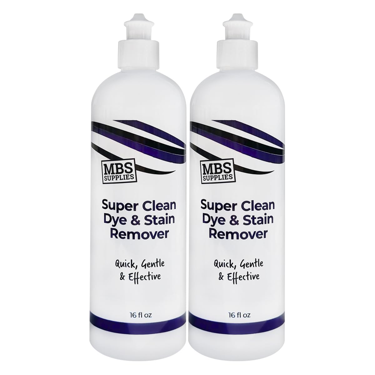 Super Clean Dye & Stain Remover - Gentle 16 oz (2 Pack) Formula for Hair Color Stains on Skin & Hair | pH Balanced & Sensitive Skin Safe Beauty & Personal Care MBS Supplies