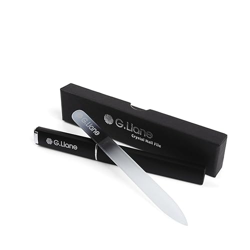 G.Liane Crystal Nail File-Professional Double Sided Glass Fingernail Files with Case,Manicure for Natural Acrylic Gels Nails,Manicure Tools for Home Beauty & Personal Care G.Liane