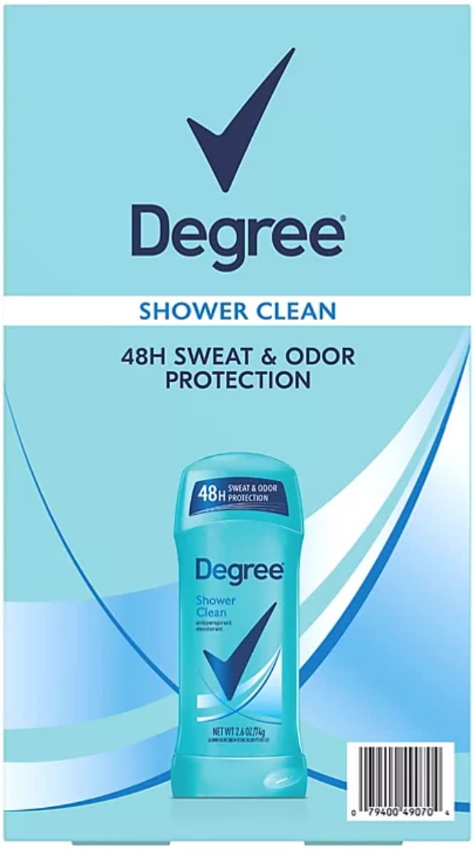 Degree Antiperspirant Deodorant, Shower Clean, 2.6 Ounce (Pack of 5) Beauty and Personal Care Degree