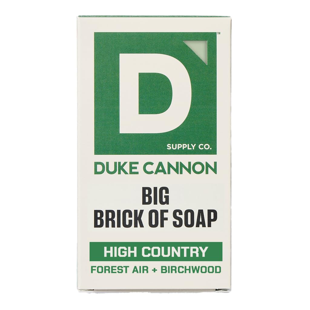 Duke Cannon Supply Co. Extra Large Big Brick Bar Soap - Men's Triple-Milled Bar Soap with Masculine Scents - Forest Air + Birchwood - All Skin Types Beauty & Personal Care Duke Cannon Supply Co.