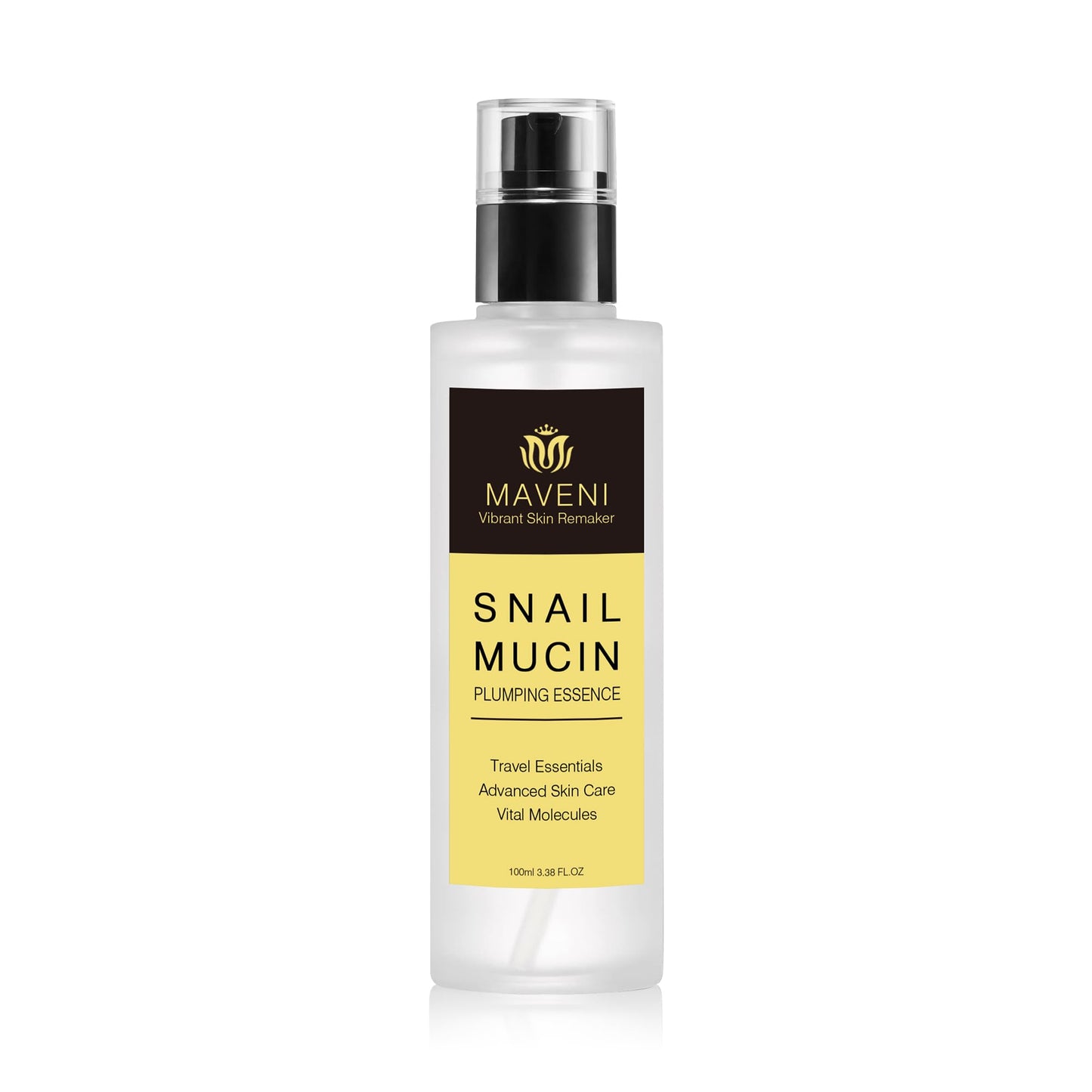 MAVENI High Concentration Snail Mucin Plumping Serum 100ml 3.38 fl.oz,Hydrating Serum with Snail, Reduce Wrinkles and Fine Lines,Smooth Facial Skin Beauty & Personal Care MAVENI