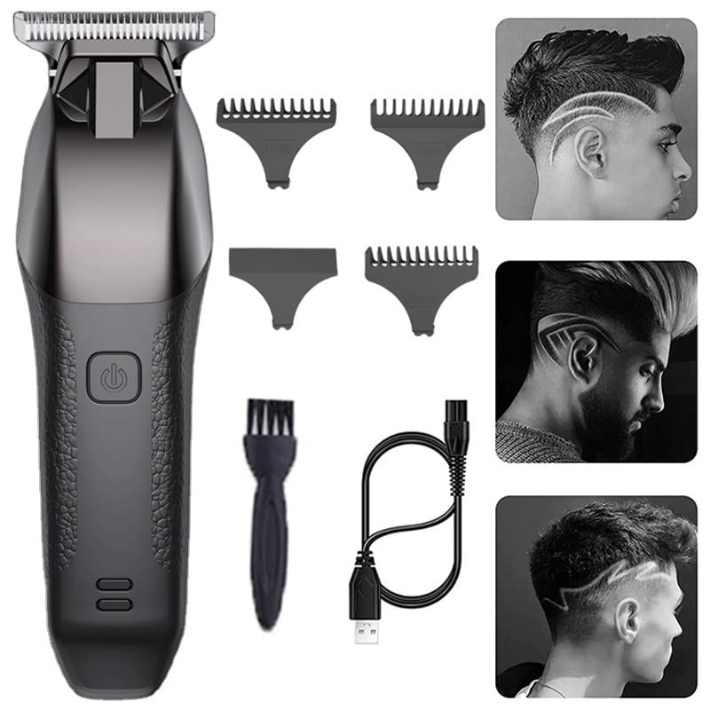 GLESVOWIO Pro Hair Clipper Professional Rechargeable Electric T-Shaped Contour Finishing Cutter Cordless Beauty and Personal Care GLESVOWIO