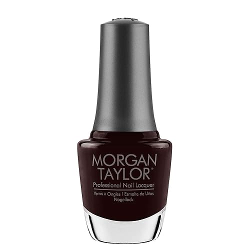 Morgan Taylor Nail Lacquer (Pumps Or Cowboy Boots?) Black Professional Lacquer, Vibrant, Chip-Resistant, Fast-Drying, Long-Lasting, High-Shine Beauty & Personal Care Morgan Taylor