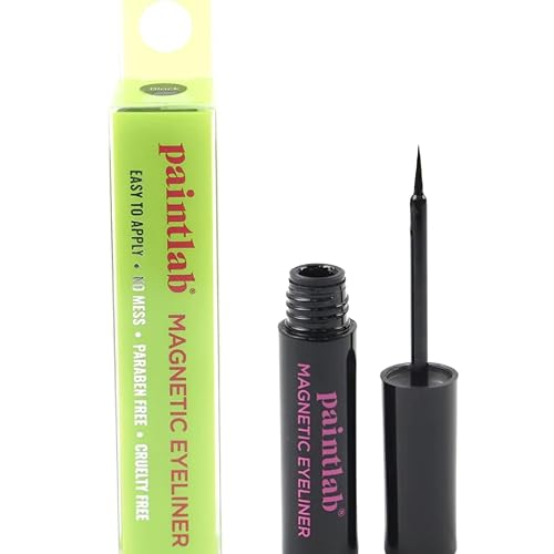 PaintLab Magnetic Eyeliner, Bold, Pigmented, Water-Resistant Liquid Liner for Easy Magnetic Lash Application, Black Beauty & Personal Care PaintLab