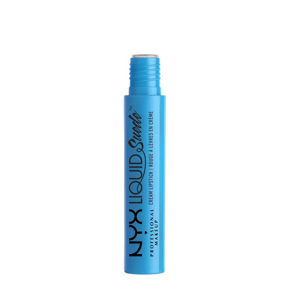 NYX PROFESSIONAL MAKEUP Liquid Suede Cream Lipstick - Little Denim Dress (Bright Sky Blue) Beauty & Personal Care NYX PROFESSIONAL MAKEUP