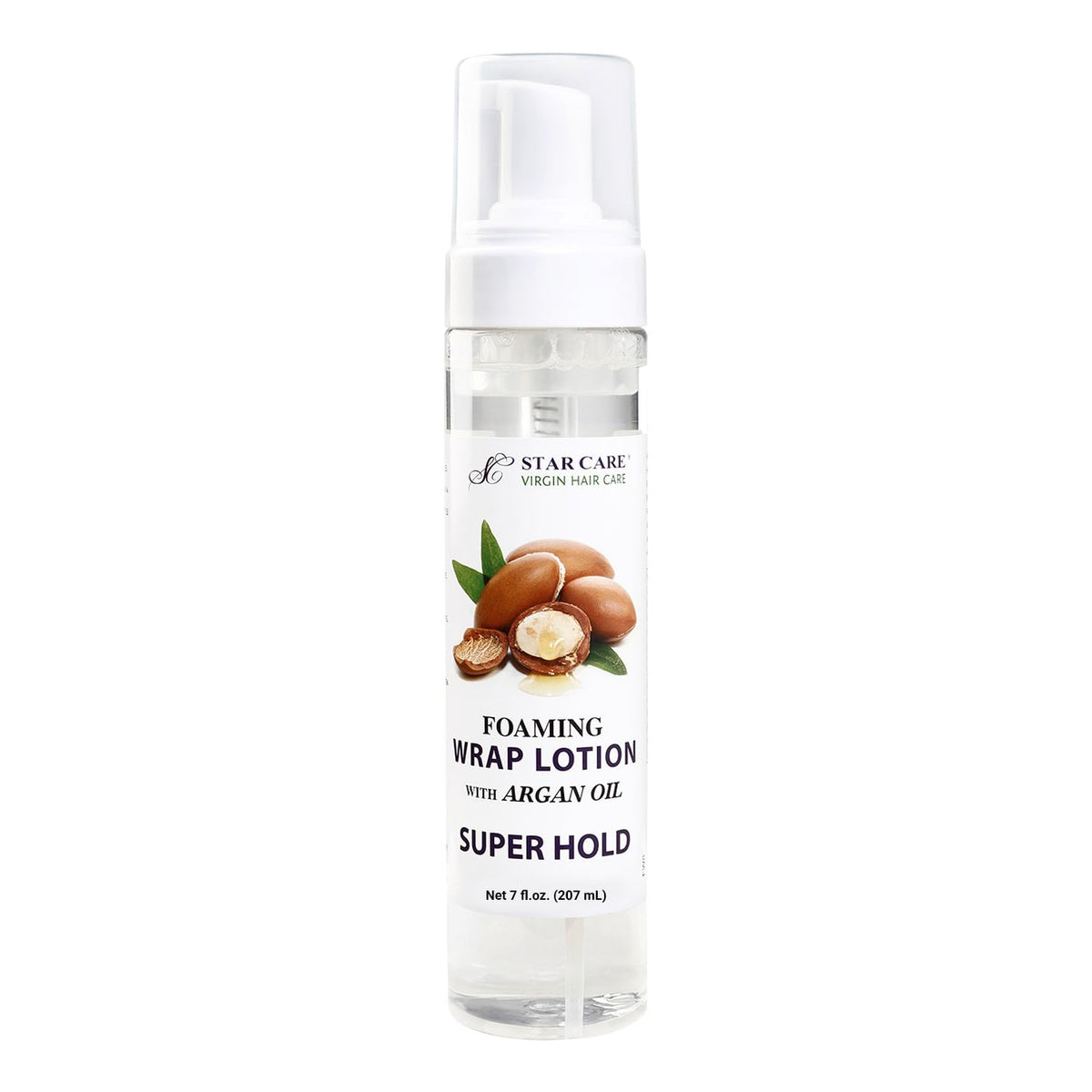 STAR CARE Foaming Wrap Lotion with Argan Oil Lightweight Styling Foam for Shine, Volume & Softness Heat-Safe for Dry Damaged Hair Lightweight Beauty & Personal Care STAR CARE