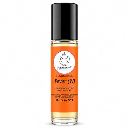 ZEKA PARFUMERIE Compare to Aroma compatible with Fever for Women Fragrance Body oil on 1/3 oz (9.86ml) Travel size Roll-On Botlle Beauty & Personal Care ZEKA PARFUMERIE