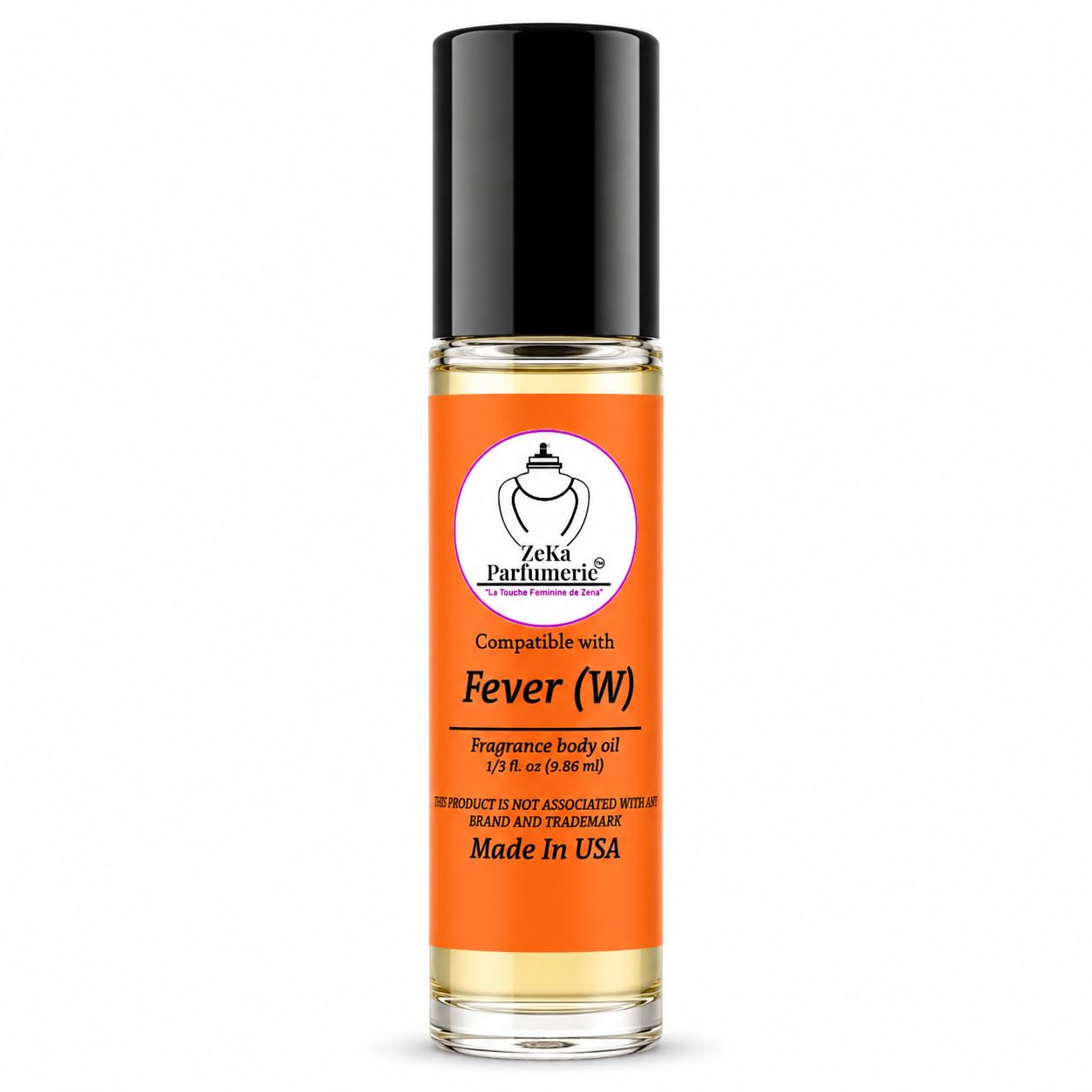 ZEKA PARFUMERIE Compare to Aroma compatible with Fever for Women Fragrance Body oil on 1/3 oz (9.86ml) Travel size Roll-On Botlle Beauty & Personal Care ZEKA PARFUMERIE