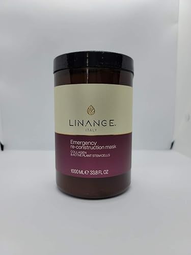 Linange Spa - Emergency Collagen Mask (1000ml); Strengthening, Hydrating, Nourishing, Hair Care Product; Hair Mask w/Proteins for Men and Women - Beauty & Personal Care LINANGE