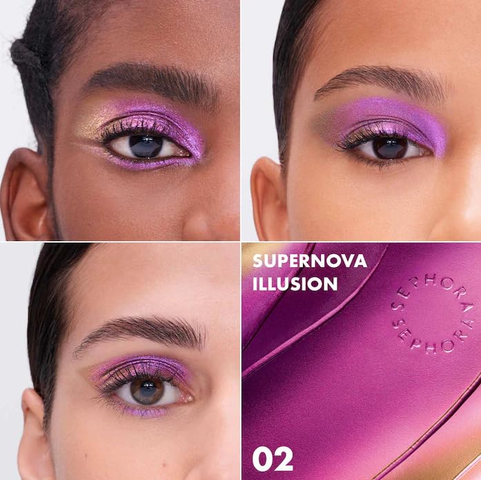 SEPHORA COLLECTION 12H Colorful Special Effects Multichrome Liquid Shadows - 02 Supernova Illusion (pink & purple luminous shimmer) 0.06 oz/2 mL