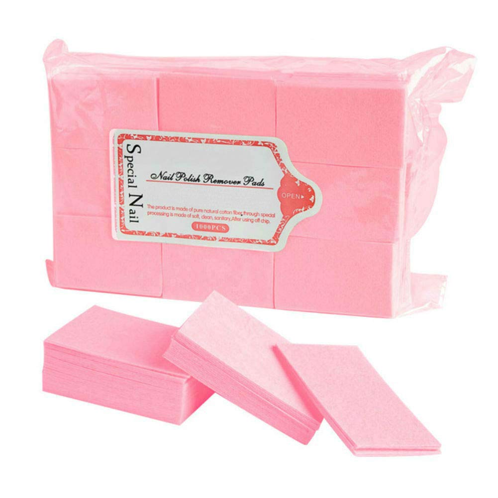 Aysekone 600 Pieces Pink Lint Free Nail Wipes Gel Polish Remover Cotton Pads for Manicure and Nail Art Beauty & Personal Care Aysekone