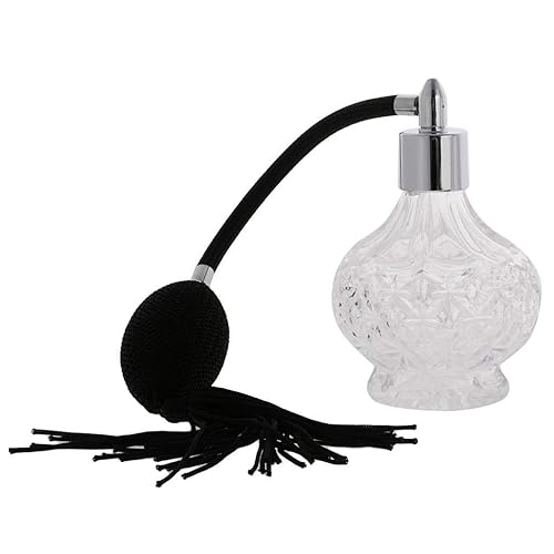 Topxome 80ml Clear Crystal Vintage Perfume Bottle Long Spray Tassels Parfume Atomizer Pump Refillable Glass Bottles Beauty & Personal Care Topxome