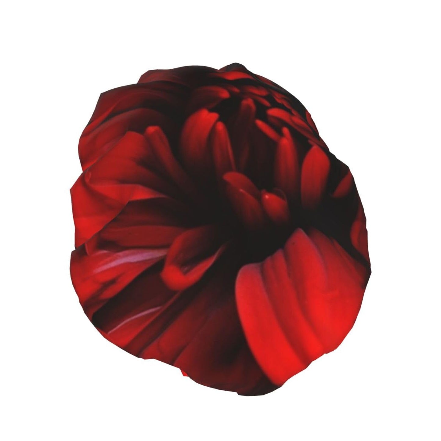 Red Flower on Black Shower Cap for Women Men Large Reusable Shower Bonnet Double-Layer Waterproof Bath Caps Elastic Band Hair Hat for All Hairstyles Beauty and Personal Care BWLHJKE