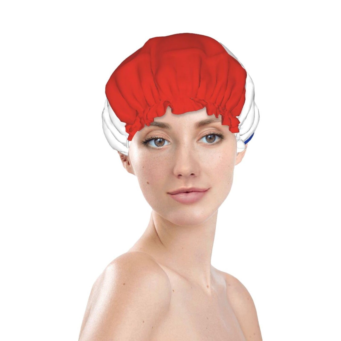 Paraguay Flag Prints Shower Cap Double Layer Lined Waterproof Bathing Shower Hat Beauty and Personal Care Hayyett
