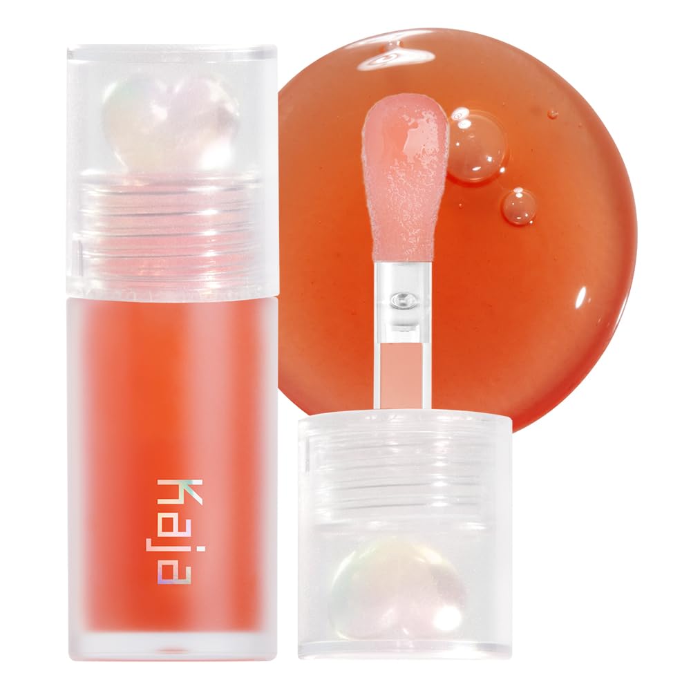 Kaja Lip Plumping - Juicy Glass 03 Apricot Allure - Hydrating, Feel Plumped and Lightweight with Vitamin Tree Fruit Oil, Vegan, Cruelty-Free, Clear Beauty and Personal Care Kaja