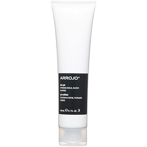 Arrojo Hair Gel for Short Hair, 5.1oz - No-Flake Styling Gel with Vitamin B5 - Strong Hold, Pliable Finish, Non-Sticky for Sleek & Modern Hairstyles Beauty & Personal Care ARROJO