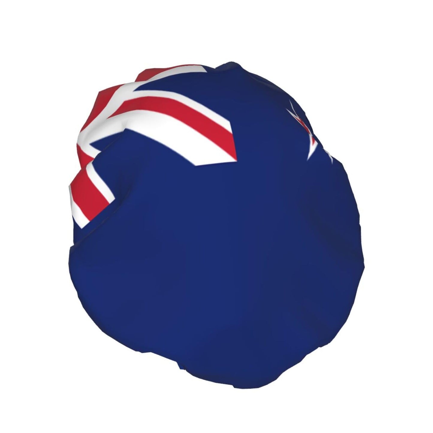 New Zealand Flag Prints Shower Cap Double Layer Lined Waterproof Bathing Shower Hat Beauty and Personal Care Hayyett