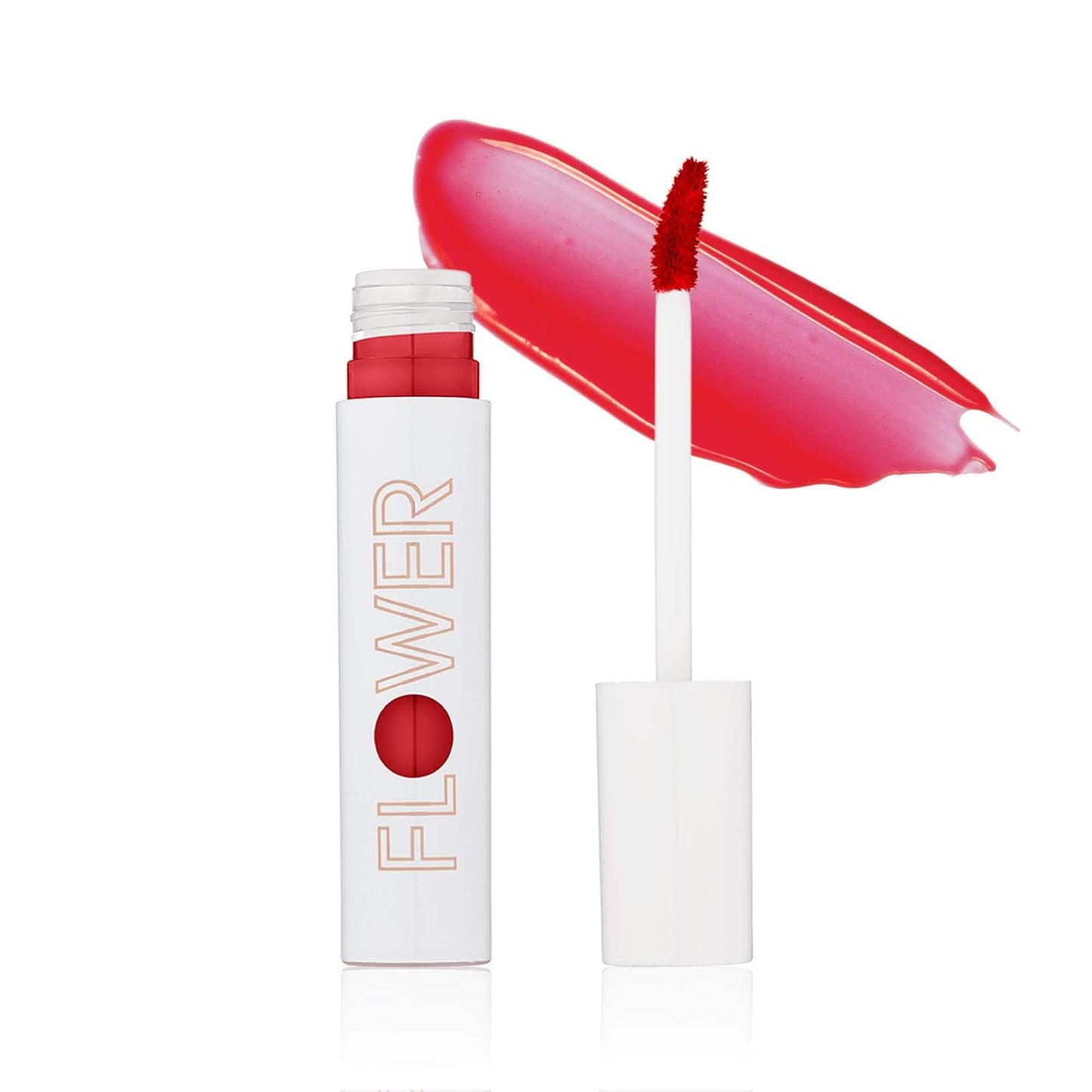 FLOWER BEAUTY By Drew Barrymore Bitten Lip Stain - Long-Lasting Color - Hydrating + Water-Based Formula - Gel-Like Texture - (Saucy) Beauty & Personal Care FLOWER BEAUTY