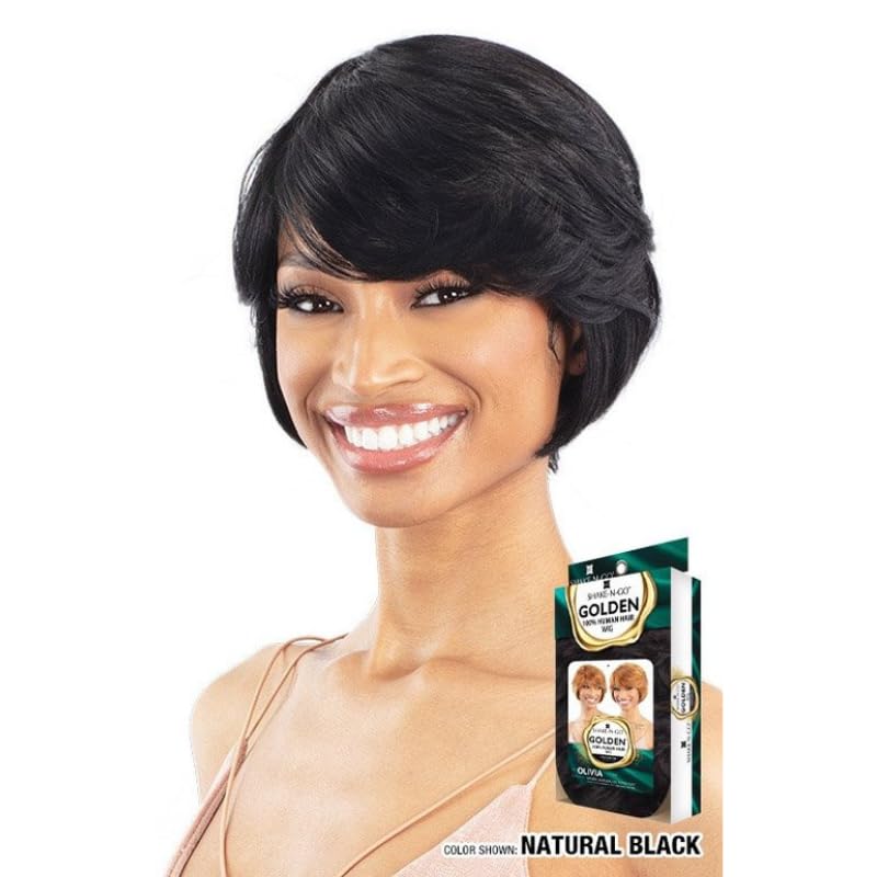 Shake-N-Go 100% Human hair wig Golden Olivia (NATURAL)