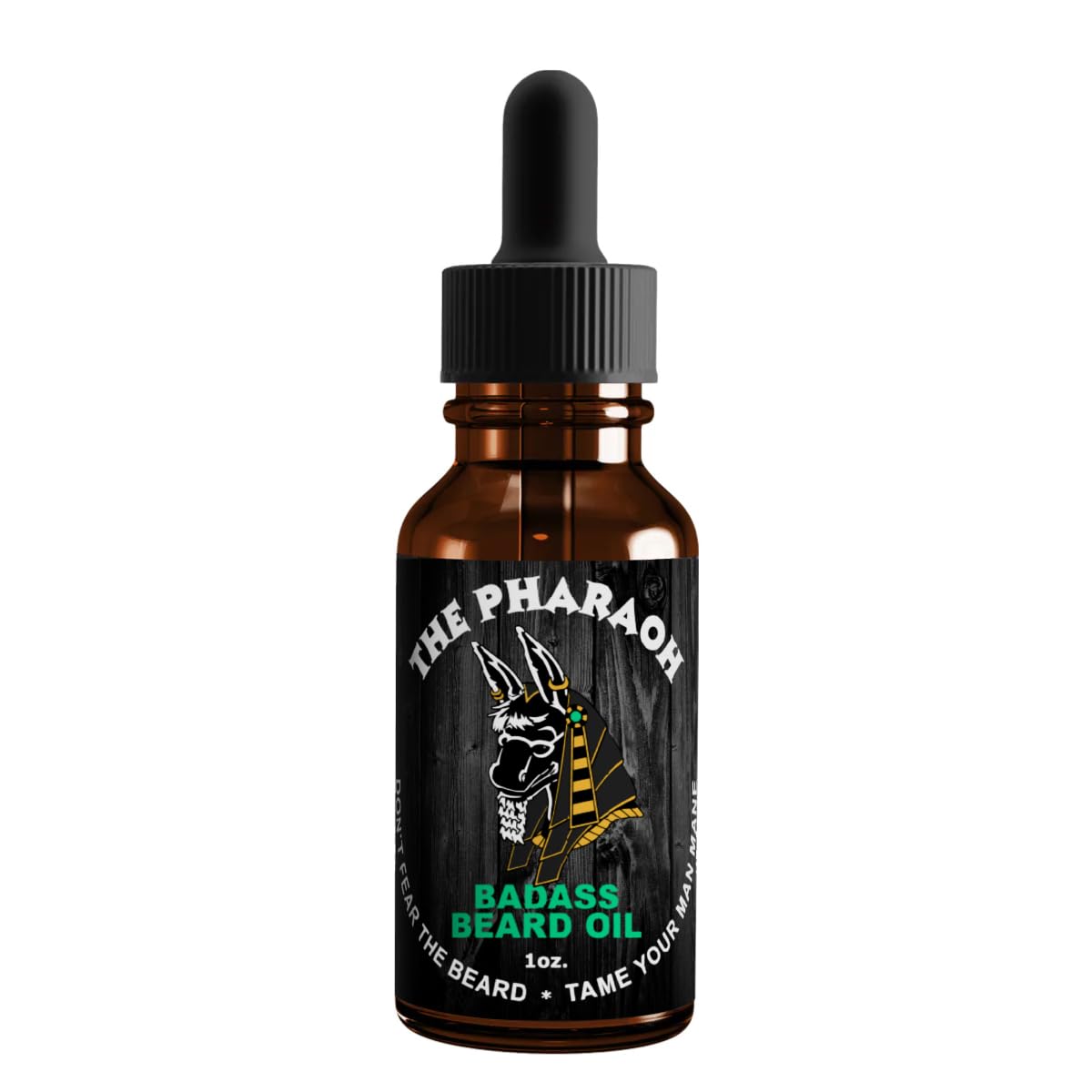 Badass Beard Care Beard Oil For Men - Pharaoh Scent, 1 oz - 100% Natural and Organic Food-grade Ingredients, Soften Hair and Hydrate Skin Beauty and Personal Care Badass Beard Care