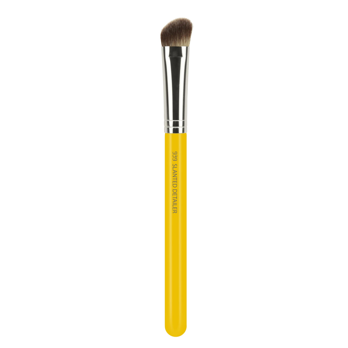 Bdellium Tools Professional Makeup Brush - Studio Series 939 Slanted Detailer - With Soft Synthetic Fibers, For Precise Contouring (Yellow, 1pc)
