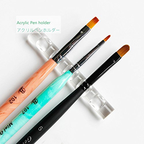 Set of 2 Nail Art Pen Holder, Gel Lip Nail Brush Carrier Rack, Crystal Pens Organizer for Beauty Tool Storage and Display (2pcs of Pen Holders) Beauty & Personal Care MEYA