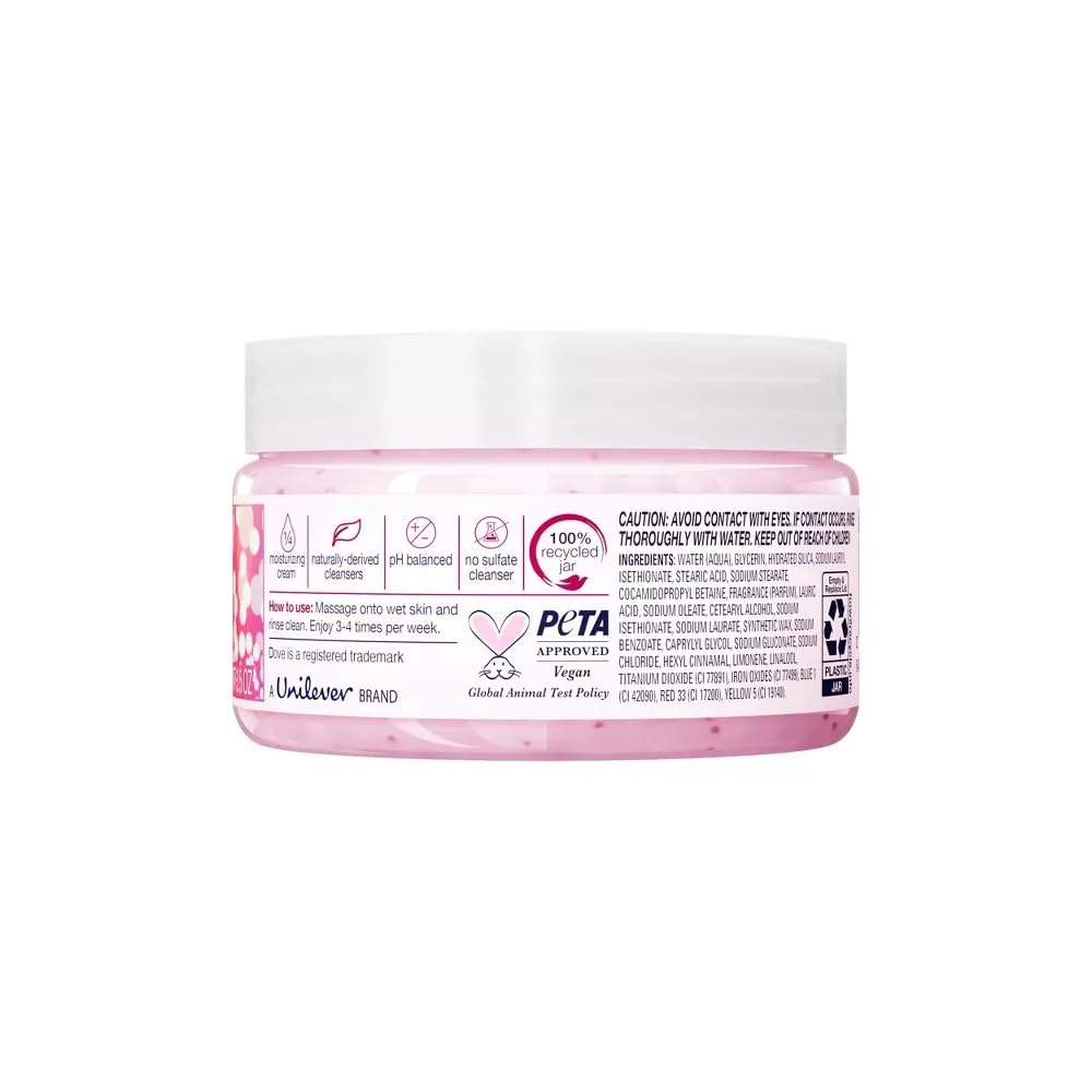 Dove Frosted Cranberry Body Scrub, Exfoliating Body Polish, PETA Approved Vegan Body Exfoliator, Moisturizing Skin Care Scrub, 3.5 oz Beauty & Personal Care Dove