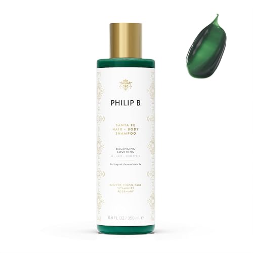 PHILIP B Santa Fe Hair and Body Shampoo (11.8 Fl Oz) - Gentle Cleanser, Hydrates and Softens with Shea Butter & Vitamin B5 Beauty & Personal Care PHILIP B