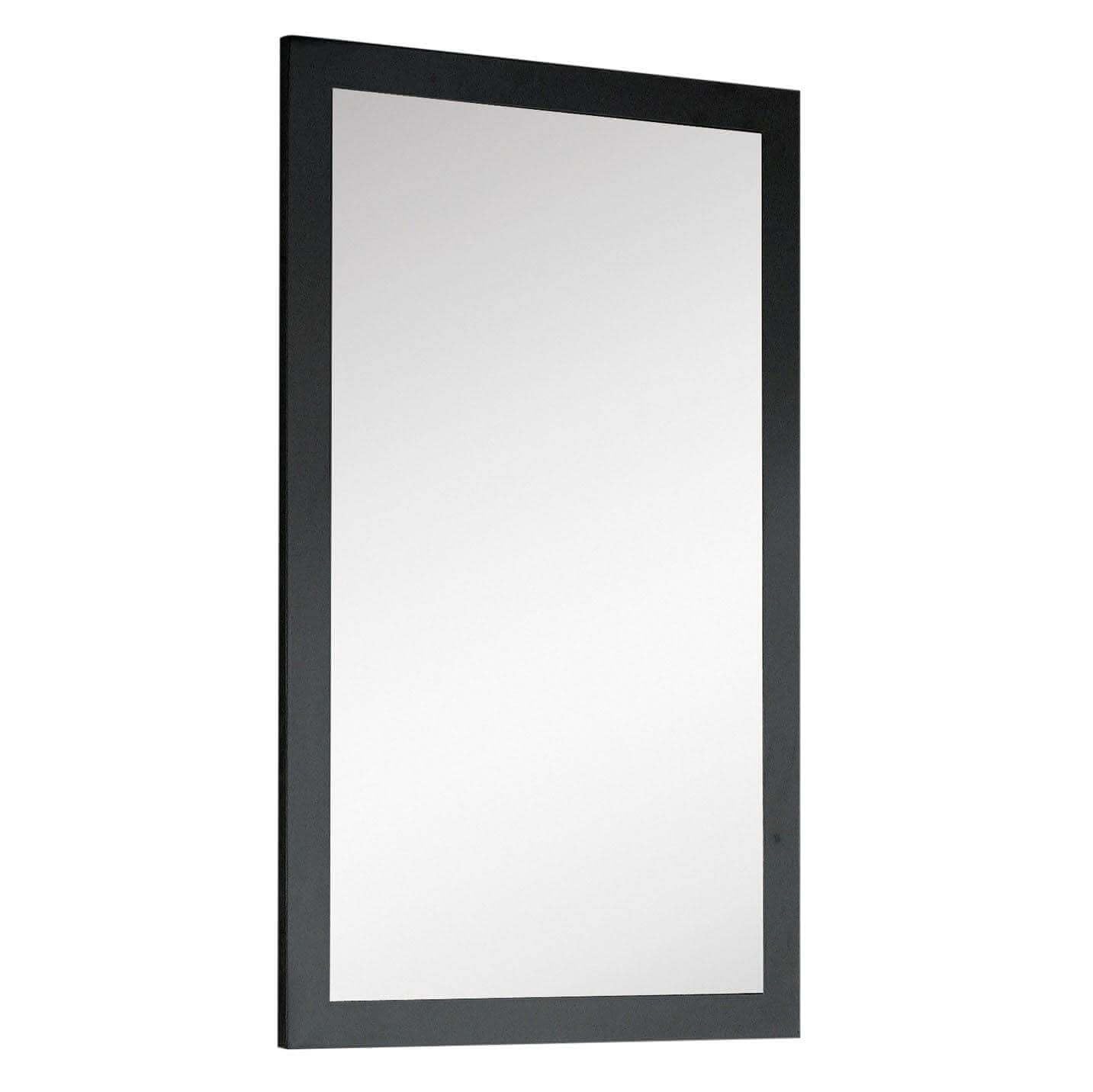 MIRROR 22' WIDE - BLACK HIGH GLOSS Beauty & Personal Care Fine Fixtures