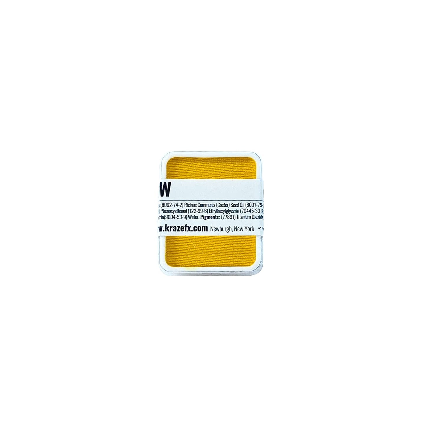 Kraze FX Face Paint Palette Refill - Yellow Face Paint (6 gm) - Hypoallergenic Non-Toxic Water Activated Professional Halloween Face & Body Painting Beauty & Personal Care Kraze FX