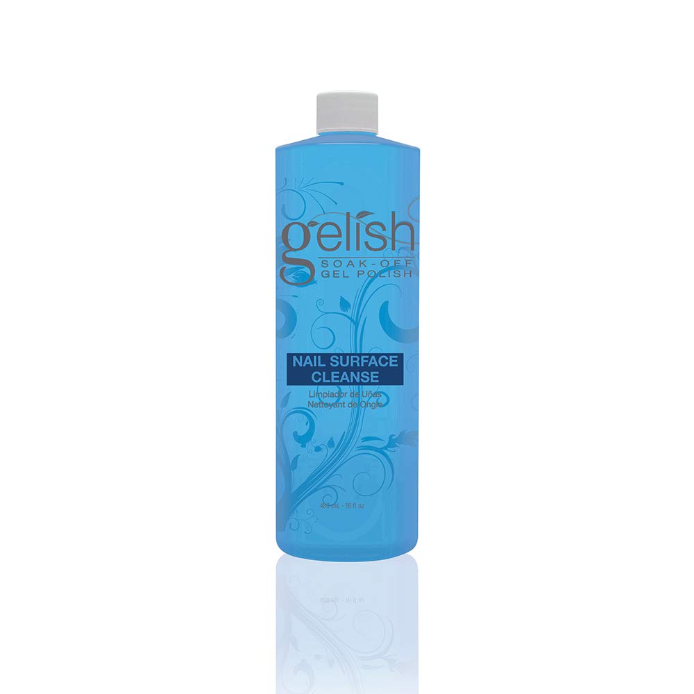 Gelish Nail Surface Cleanse - Gel Top Coat Nail Cleaner, Removes Tacky Residue, High-Shine Finish, Skin-Safe Formula, Smooth & Glossy Results Beauty & Personal Care Gelish
