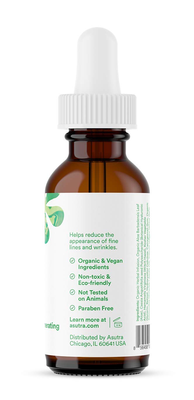 ASUTRA 2.5% Retinol Serum, 1 fl oz - Hyaluronic Acid, Vitamin E, Wheat Germ, Aloe, & Jojoba Oil, Plumping Face Serum Beauty & Personal Care ASUTRA