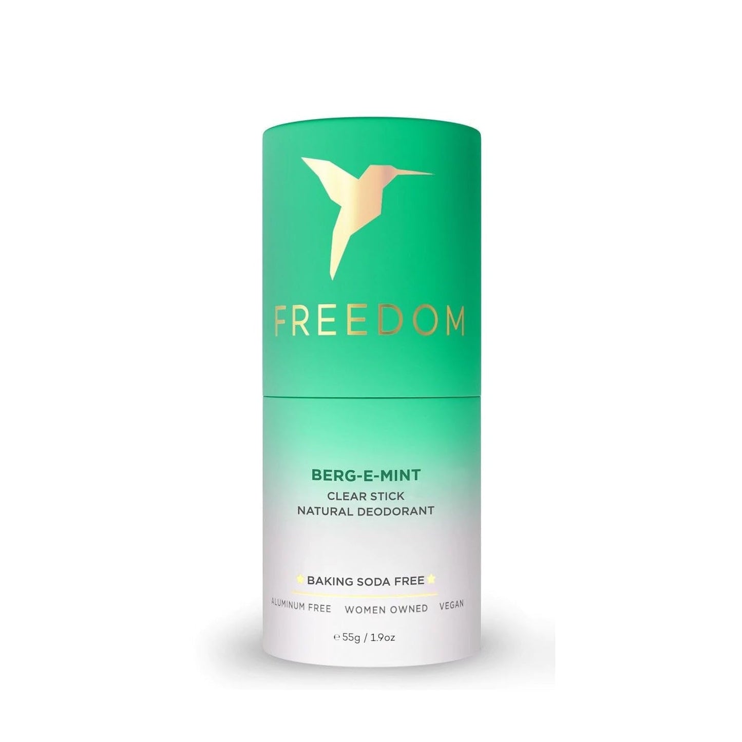 Freedom Natural Deodorant for Women & Men with 24-Hour Odor Protection, Paper Tube Packaging - Natural Ingredients - Aluminum & Plastic Free, Bergamot Beauty and Personal Care Freedom
